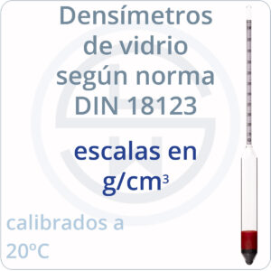 densímetros según norma DIN 18123