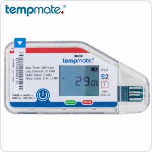 Data Logger de un solo uso S2 de Temperatura de TempMate: Monitorización precisa y fiable de la temperatura