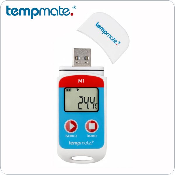 Data Logger multiuso M1 de temperatura de TempMate: Monitorización precisa y fiable de la temperatura