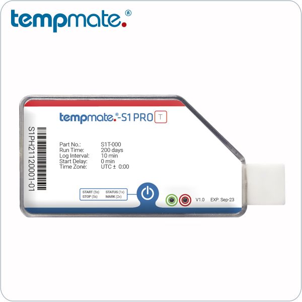 Data Logger TempMate S1 PRO de Temperatura con conexión USB de un solo uso