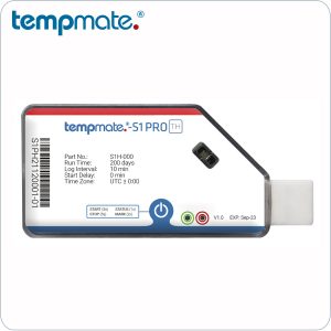 Data Logger TempMate S1 PRO de Temperatura y Humedad con conexión USB de un solo uso